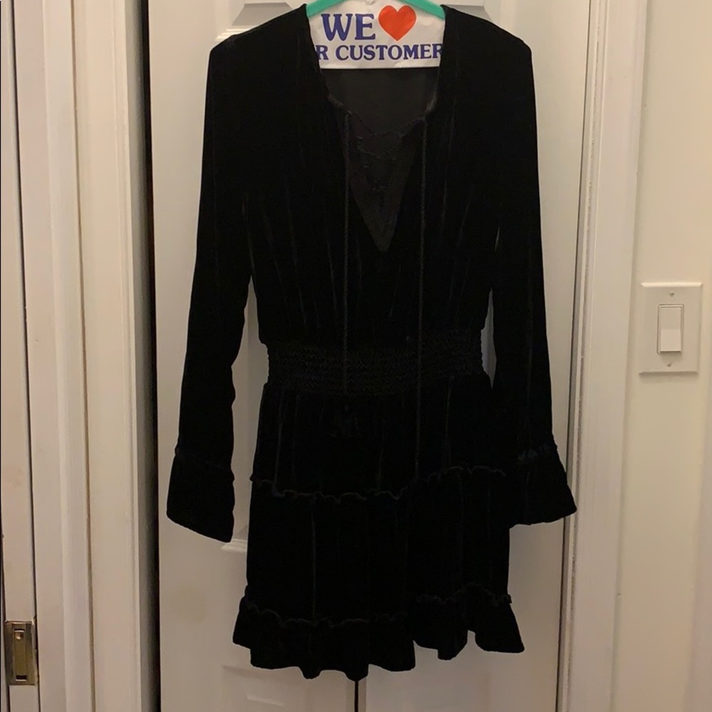 Rahi Cali velvet long sleeved dress